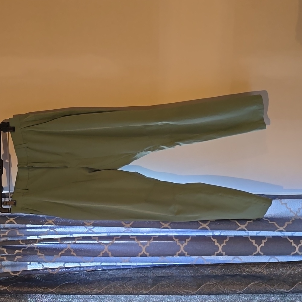 Fabletics The Only Pant Men's Size 33x32 Green Classic Performance Chino